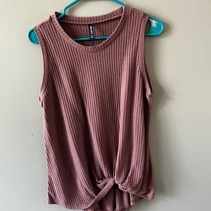Womens Knot Front Tank